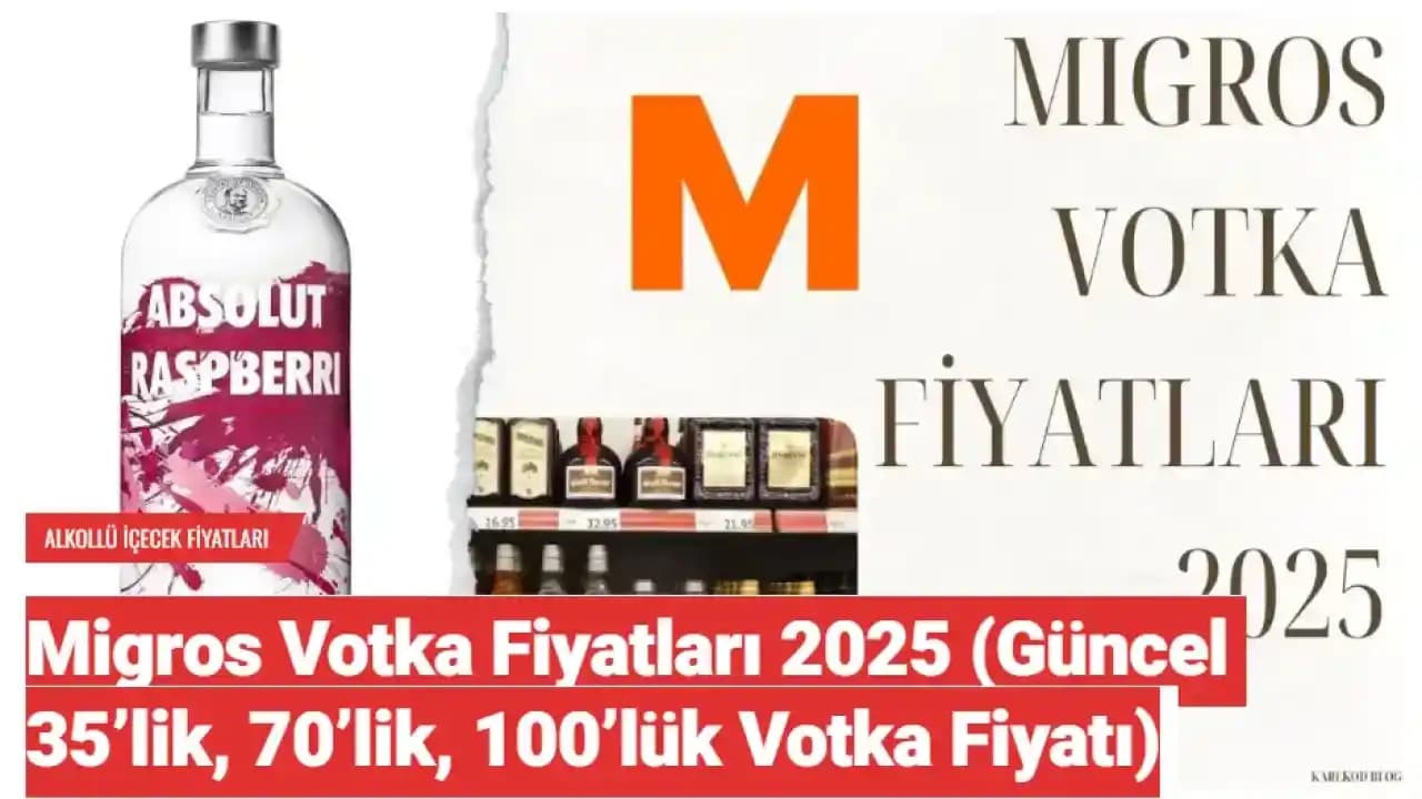 Migros'ta 35'lik votka ve alkollü içecek seçenekleri uygun fiyatlarla