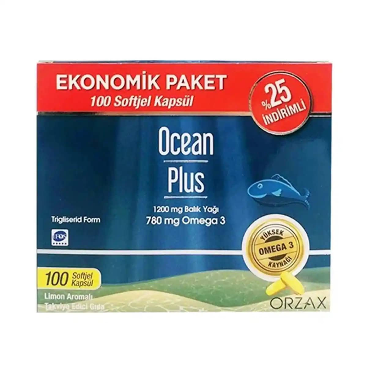 Orzax Ocean 1200mg Balık Yağı: Yüksek Doz Omega-3 Takviyesi ile Sağlığınızı Destekleyin