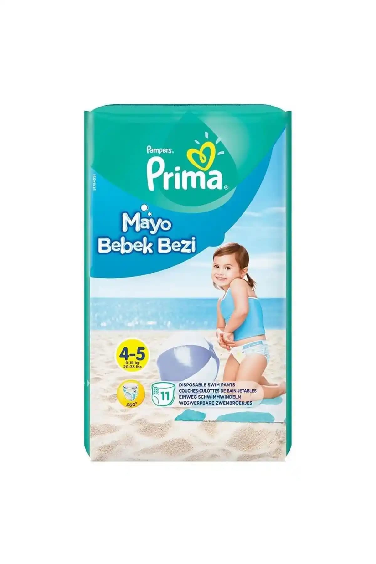 Prima Mayo Bebek Bezi 4-5: Yüksek Emicilik ve Hassas Cilt Dostu Bebek Bezi