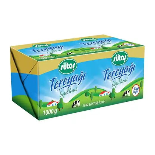Sütaş 1 Kg Tereyağı: Doğal ve Pratik Kullanımlı Mutfak Ürünü