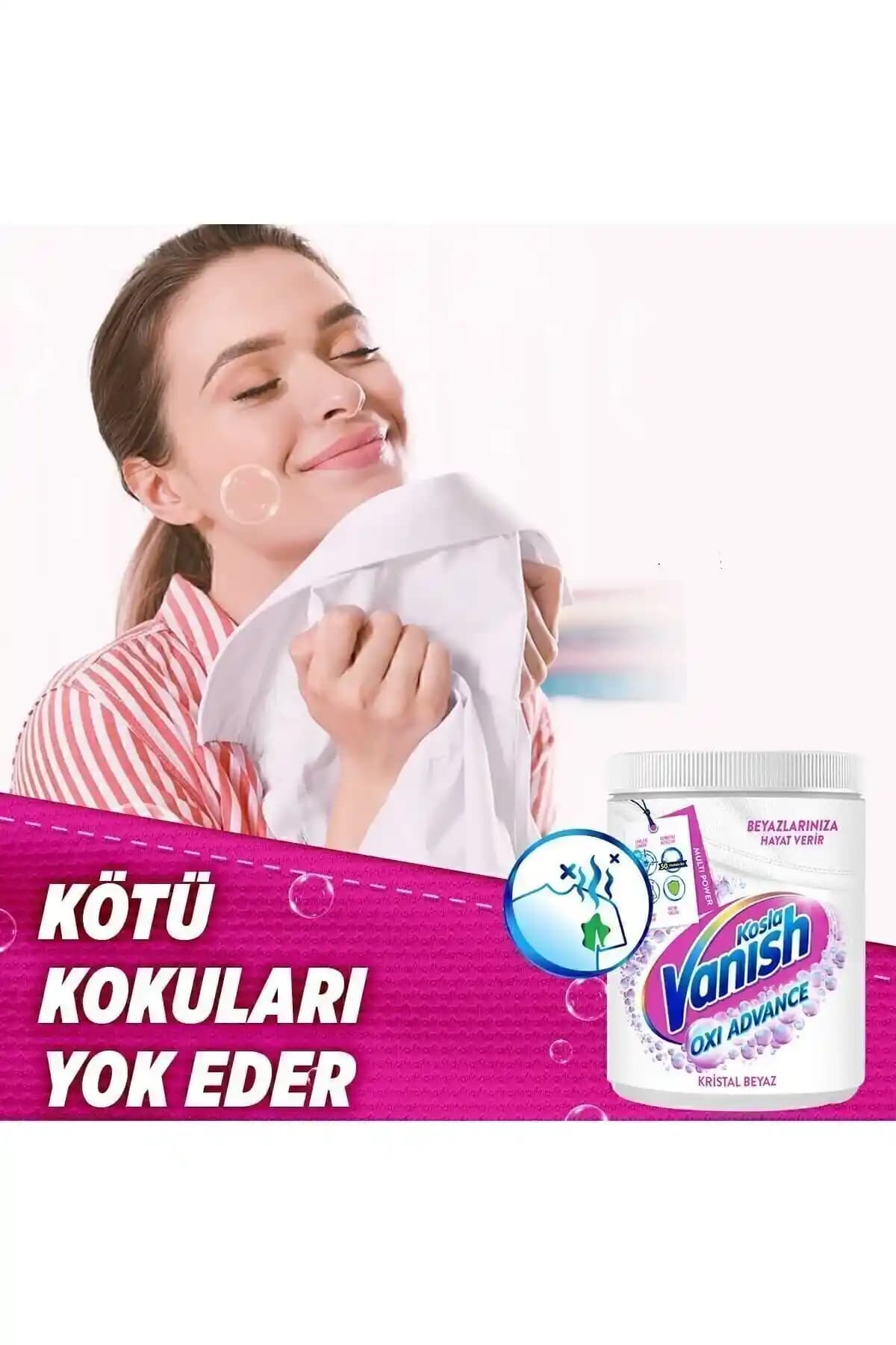 Vanish Kosla Beyazlar İçin Toz ile Beyaz Kıyafetlerin Parlaklığını Koruma Yöntemleri