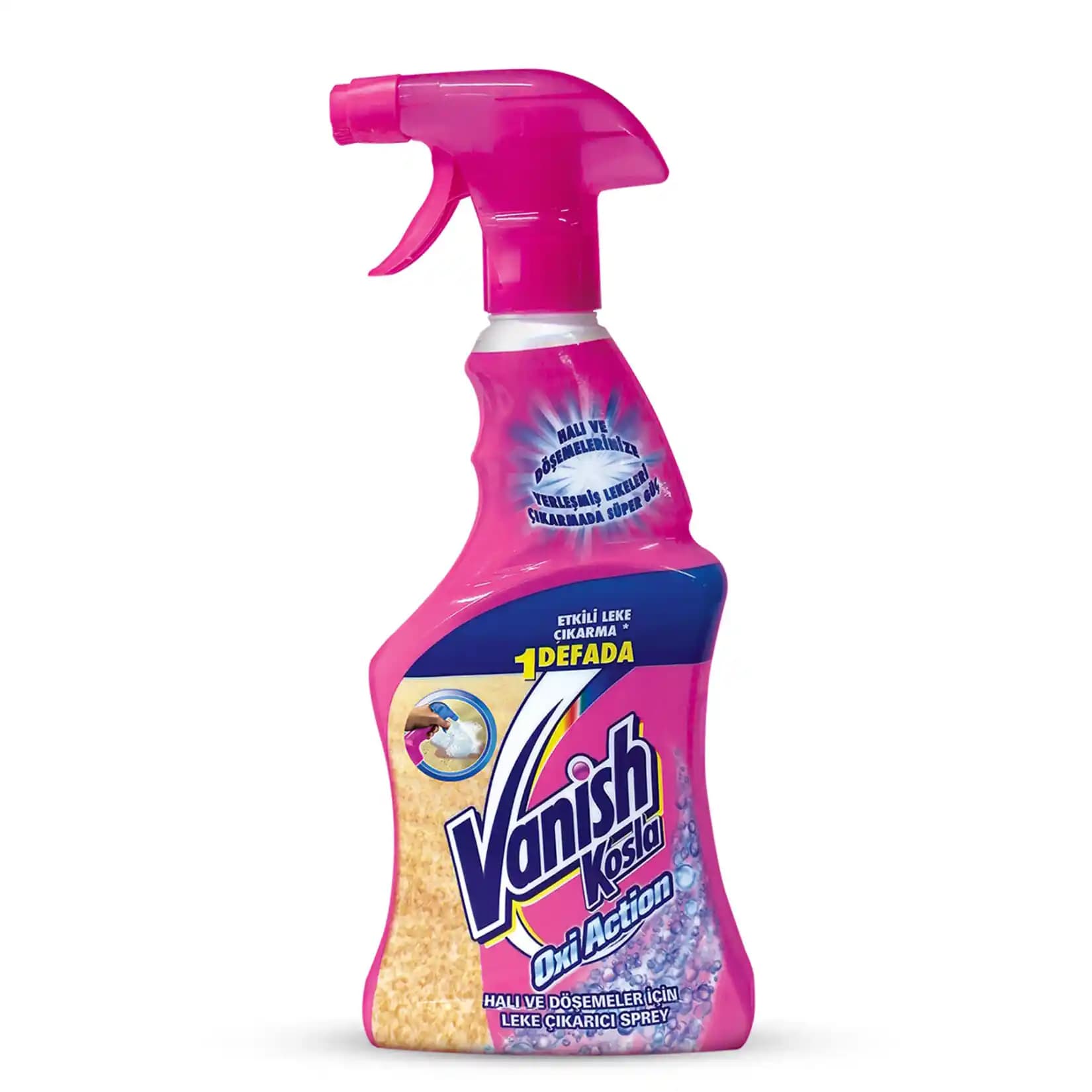 Vanish Kosla Oxi Action Sprey ile Halı ve Döşeme Derinlemesine Temizliği