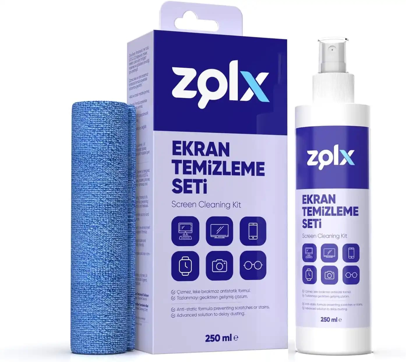 Zolx Ekran Temizleme Seti: Güvenli ve Etkili Elektronik Cihaz Temizliği Çözümü