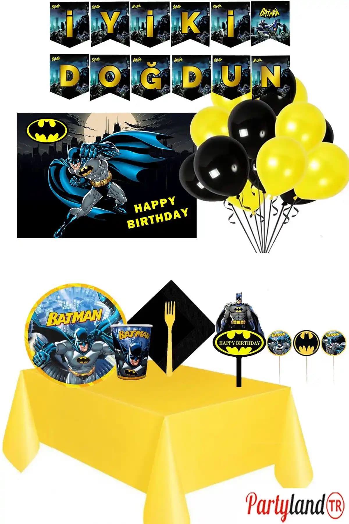 Batman Temalı Parti Setleri Karşılaştırması: 8 ve 16 Kişilik Seçenekler