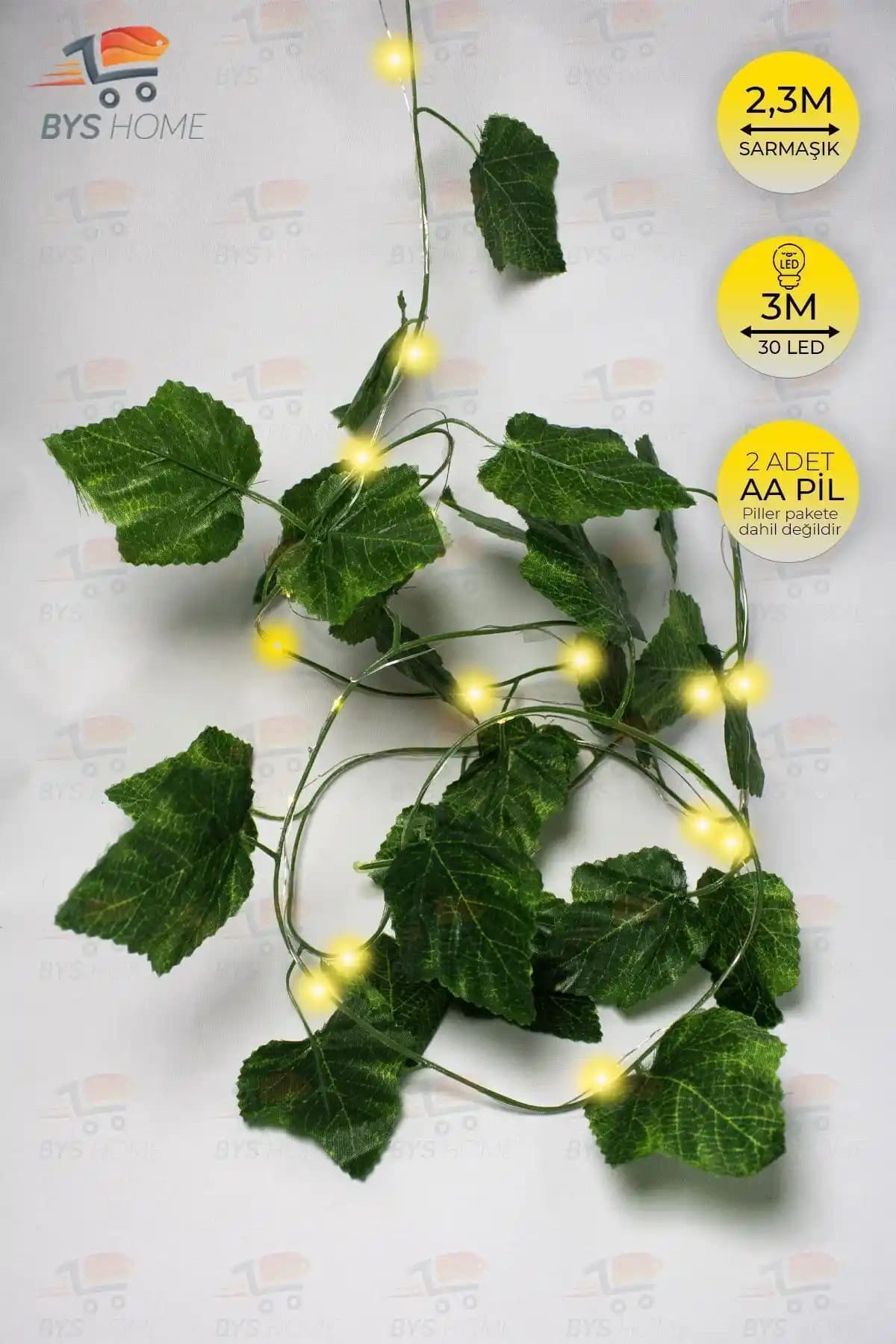 BYSHOME Dekoratif Yeşil Yapraklı Sarmaşık ve Peri Led Işık Ürünleri Tanıtımı