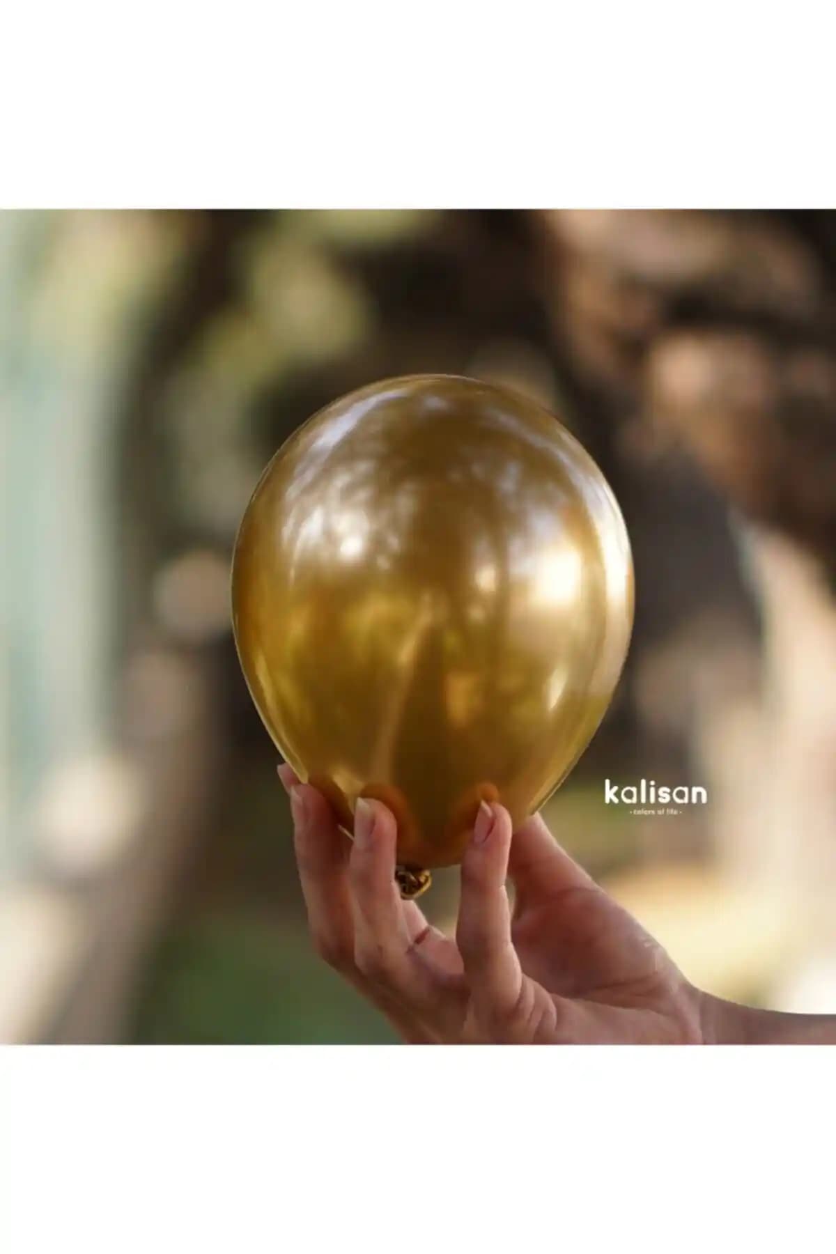 Deniz Party Store Krom Balonlar 5 İnç Altın Renkli Şık ve Dayanıklı Dekorasyon Ürünü