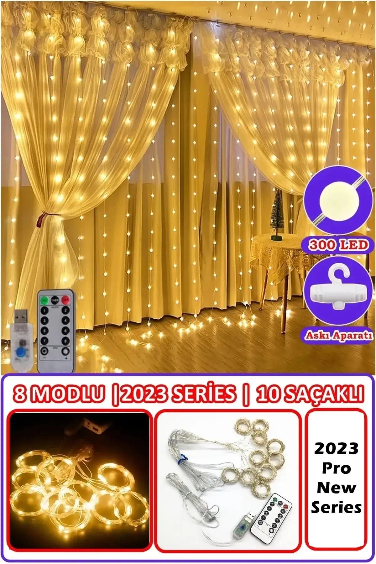 LED perde karşılaştırması: ALFAGİFT 3x3 metre ve yopigo 300 LED modelleri 2