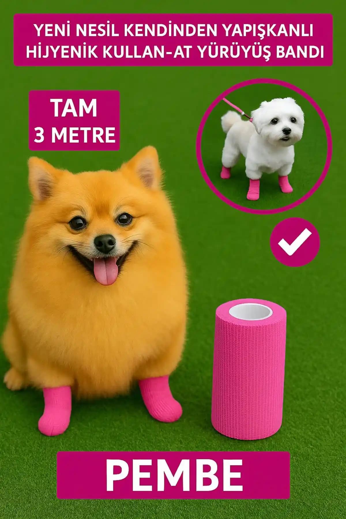 3 Metrelik Kendinden Yapışkanlı Hijyenik Köpek Patisi Koruma Bandı Ürün Özellikleri ve Kullanım Avantajları