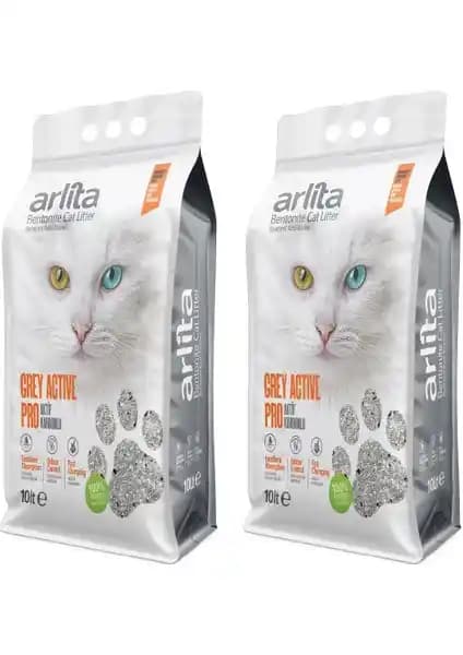 Arlita Grey Actıve Pro Kedi Kumu: Doğal, Topaklaşan ve Koku Kontrolü Sağlayan Seçenek