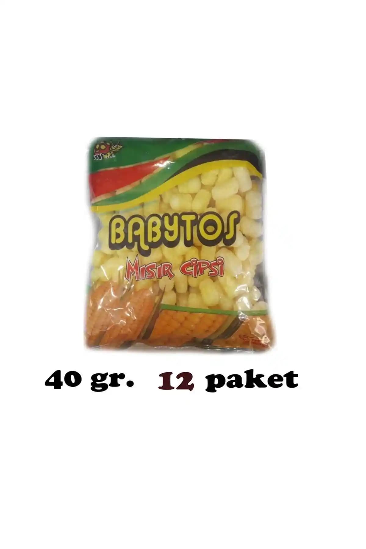 Babytoo Mısır Cips Dev Boyut Nostaljik Tat 90'lar Lezzeti 12 Paket
