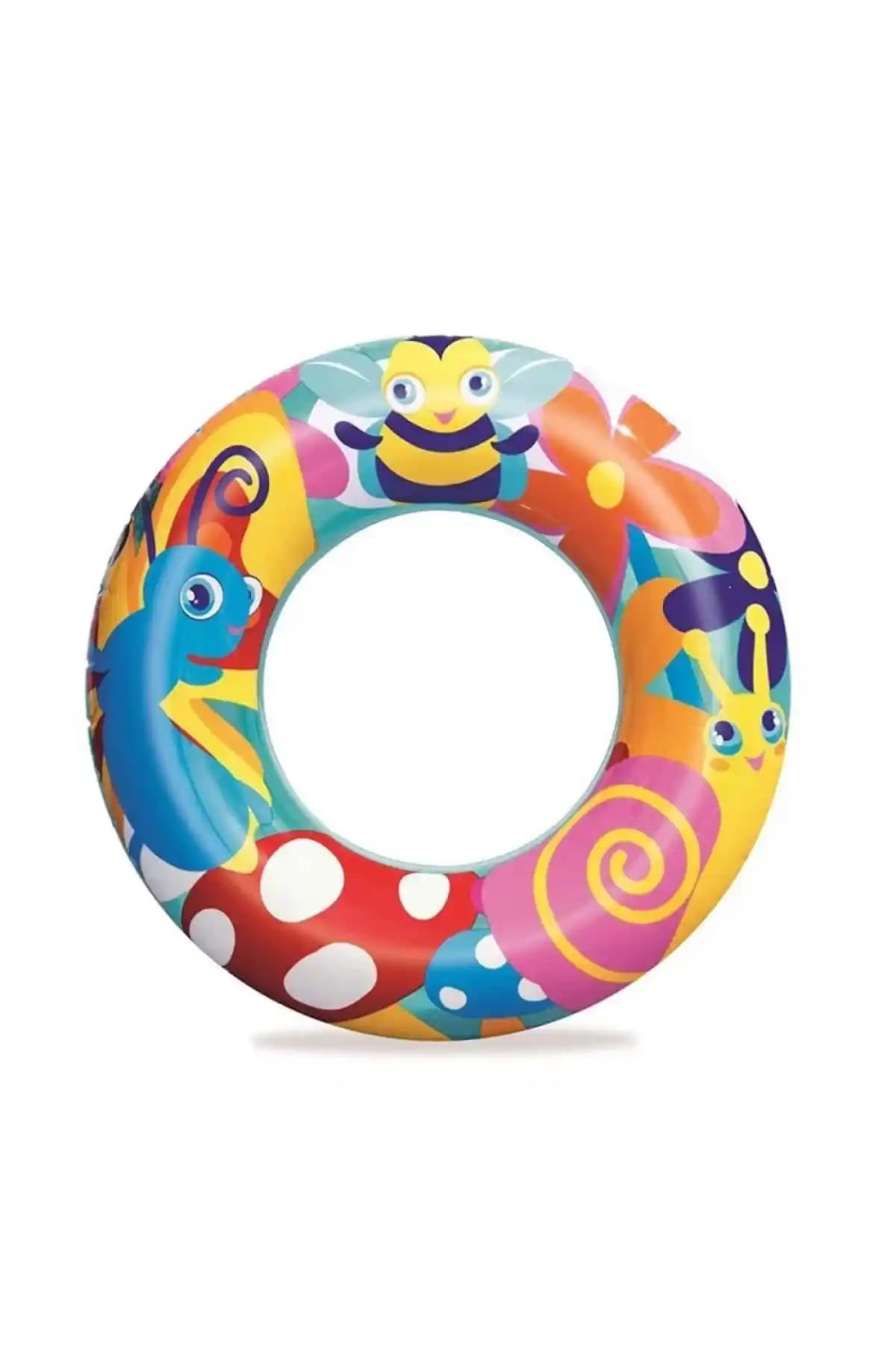 Bestway Desenli Simit 56 Cm Çocuklar İçin Renkli ve Kullanışlı Yüzme Simidi Özellikleri