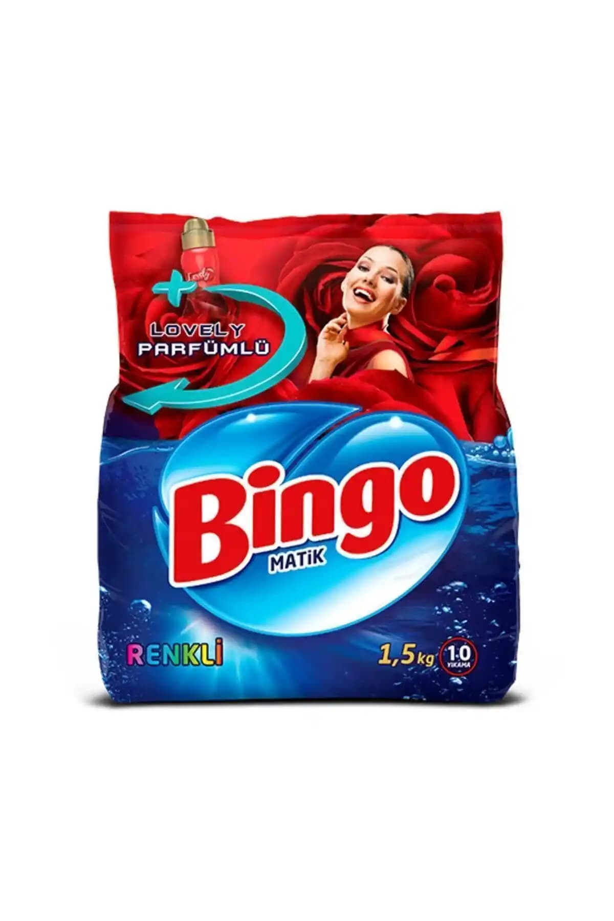 Bingo Matik Konsantre Renkli 1,5 kg Çamaşır Deterjanı - Renk Koruma ve Kalıcı Koku Özelliği
