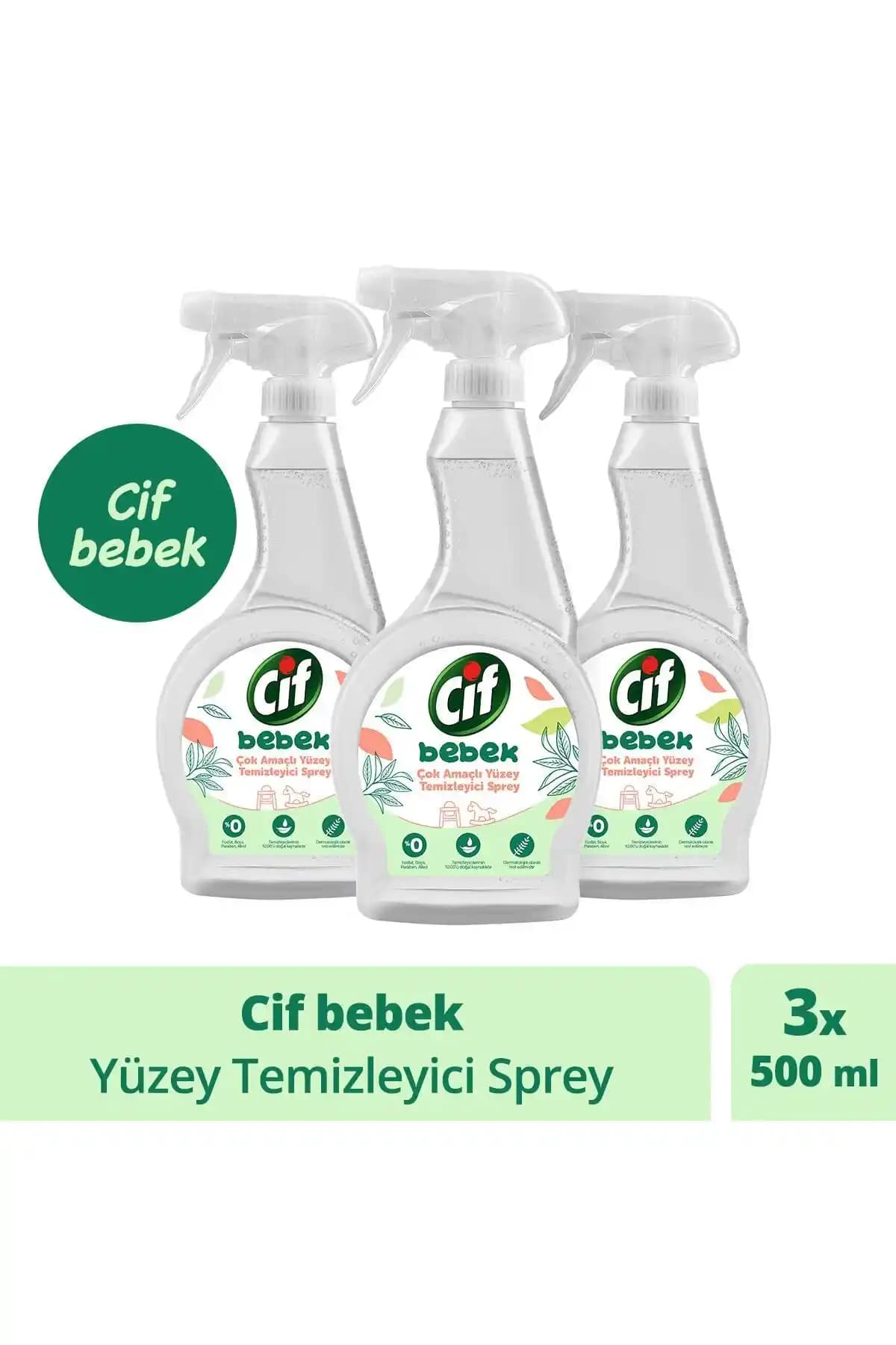 Cif Bebek Çok Amaçlı Yüzey Temizleyici Sprey: Güçlü ve Hafif Temizlik Çözümü