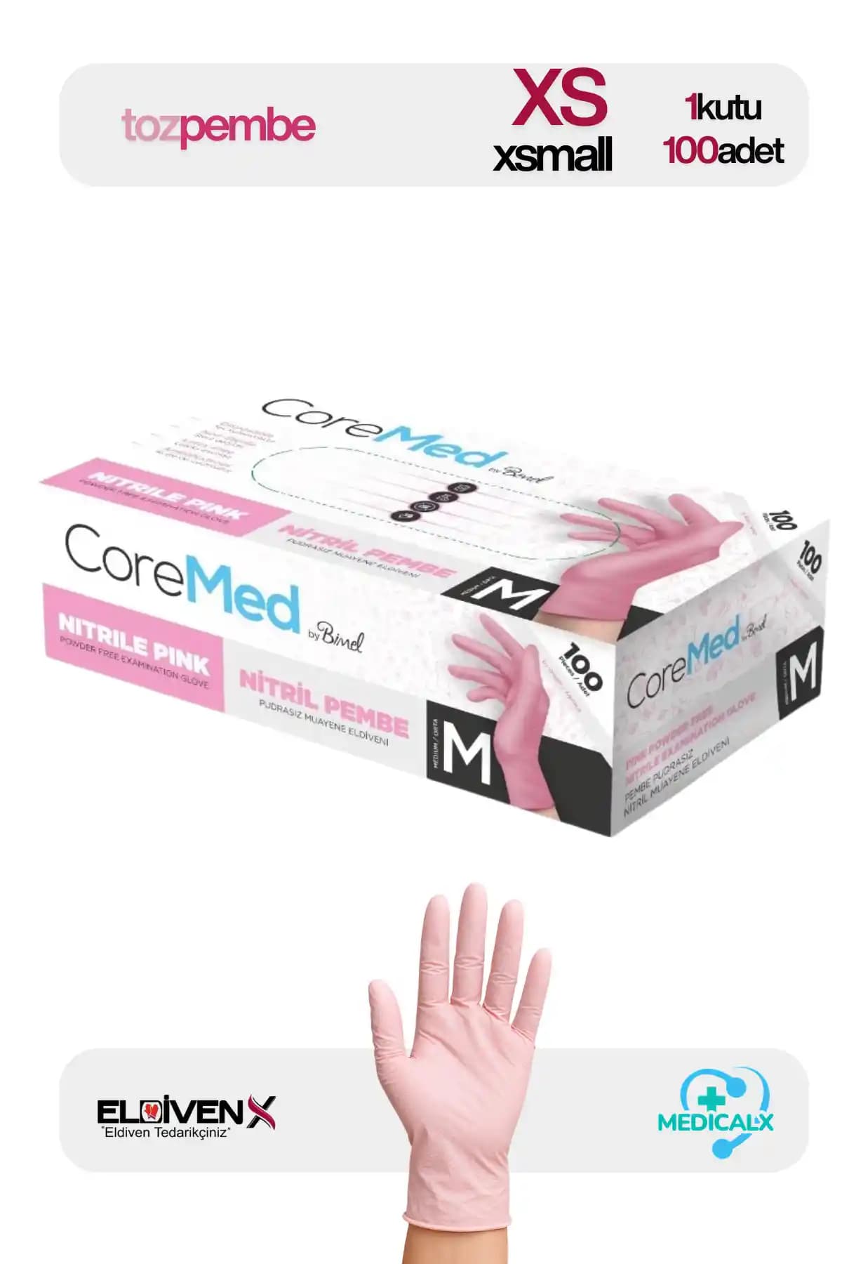 COREMED Pembe Nitril Muayene Eldivenleri: Güvenli ve Konforlu Hijyen Çözümü