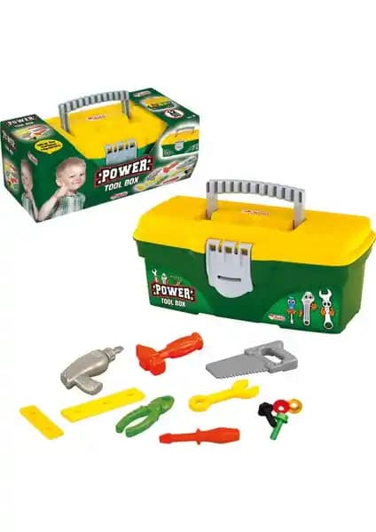 Dede Alet Çantası 12 Parça Tamirci Seti Çocuklar İçin Güvenli ve Eğlenceli Oyuncak