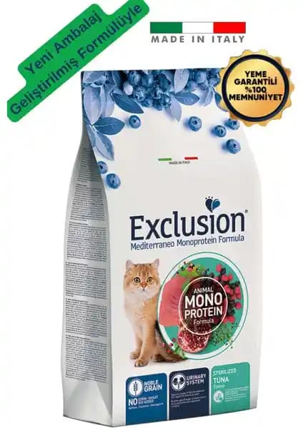 Exclusion Mediterraneo Monoprotein Kısırlaştırılmış Kediler İçin Düşük Tahıllı Proteinli Mama