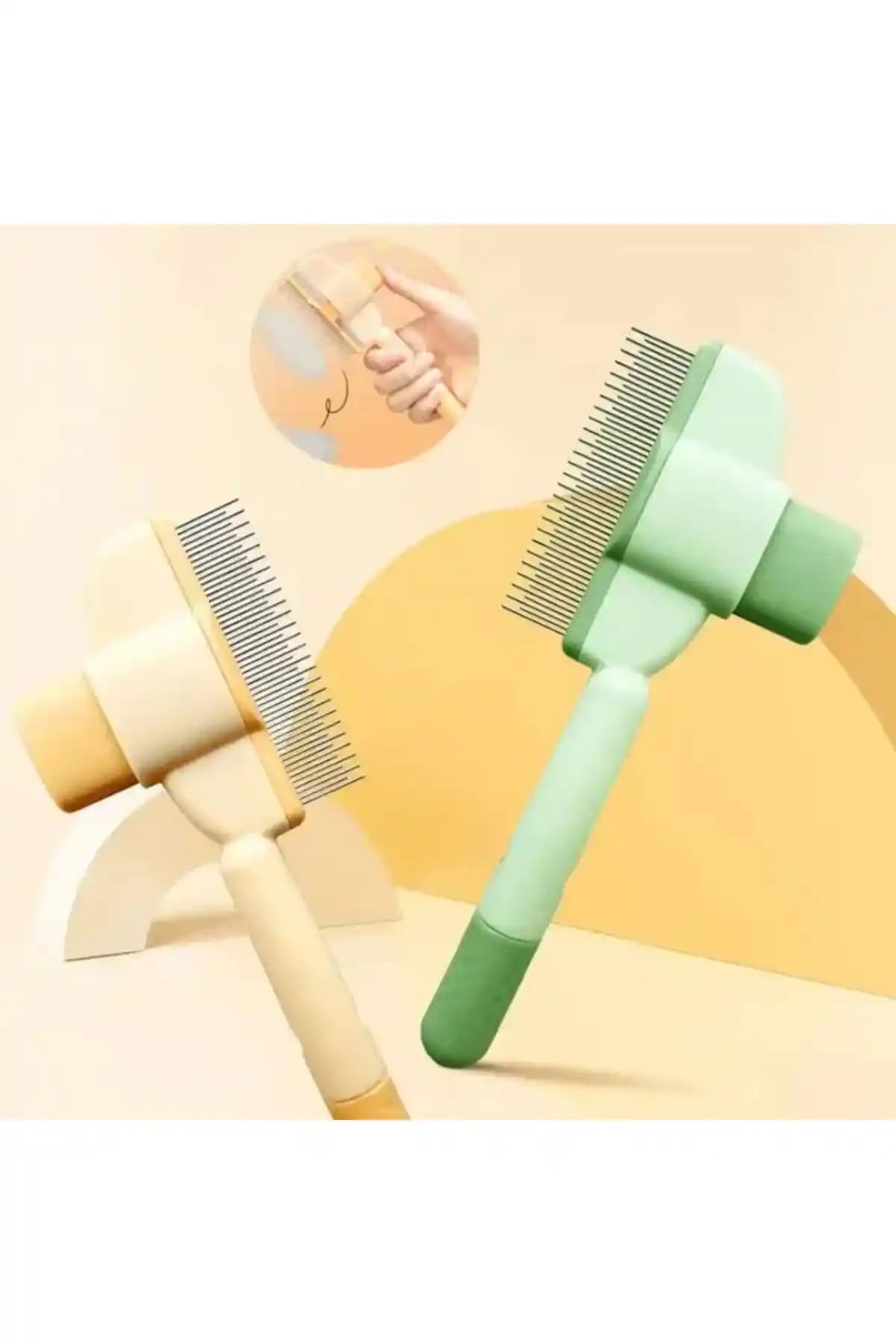 Exelox Tek Tuşla Otomatik Temizlenen Kedi ve Köpek Tüy Toplayıcı Tarak Özellikleri ve Kullanım Rehberi