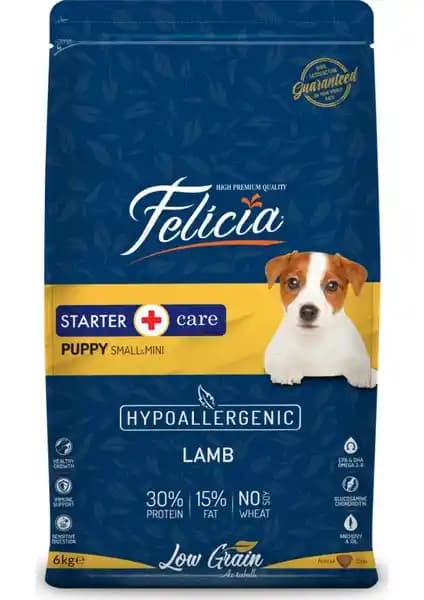 Felicia Kolajen Destekli Hipoalerjenik Kuzulu Yavru Köpek Maması Sağlıklı Gelişim İçin Uygun