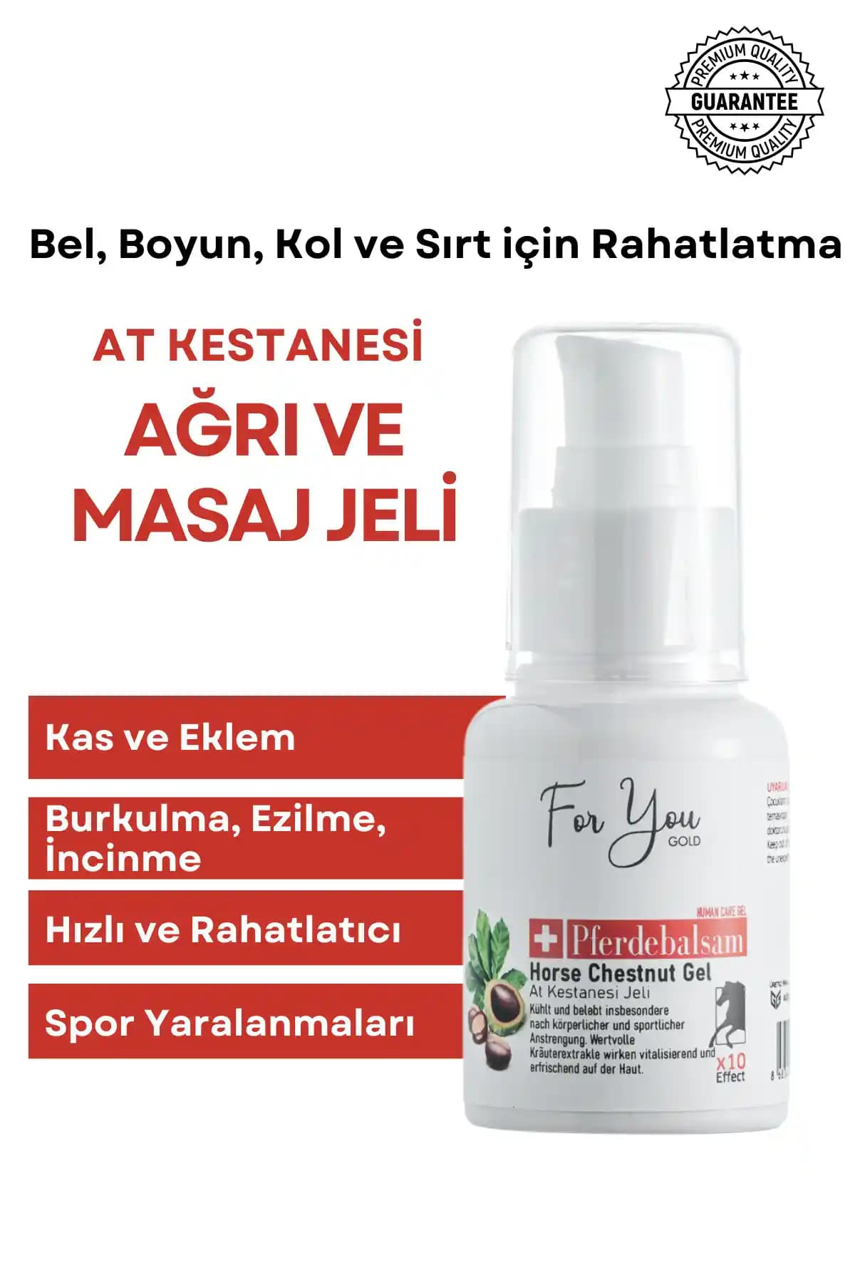 For You Gold Ağrı Kesici At Kestanesi Masaj Jeli İncelemesi ve Kullanım Rehberi