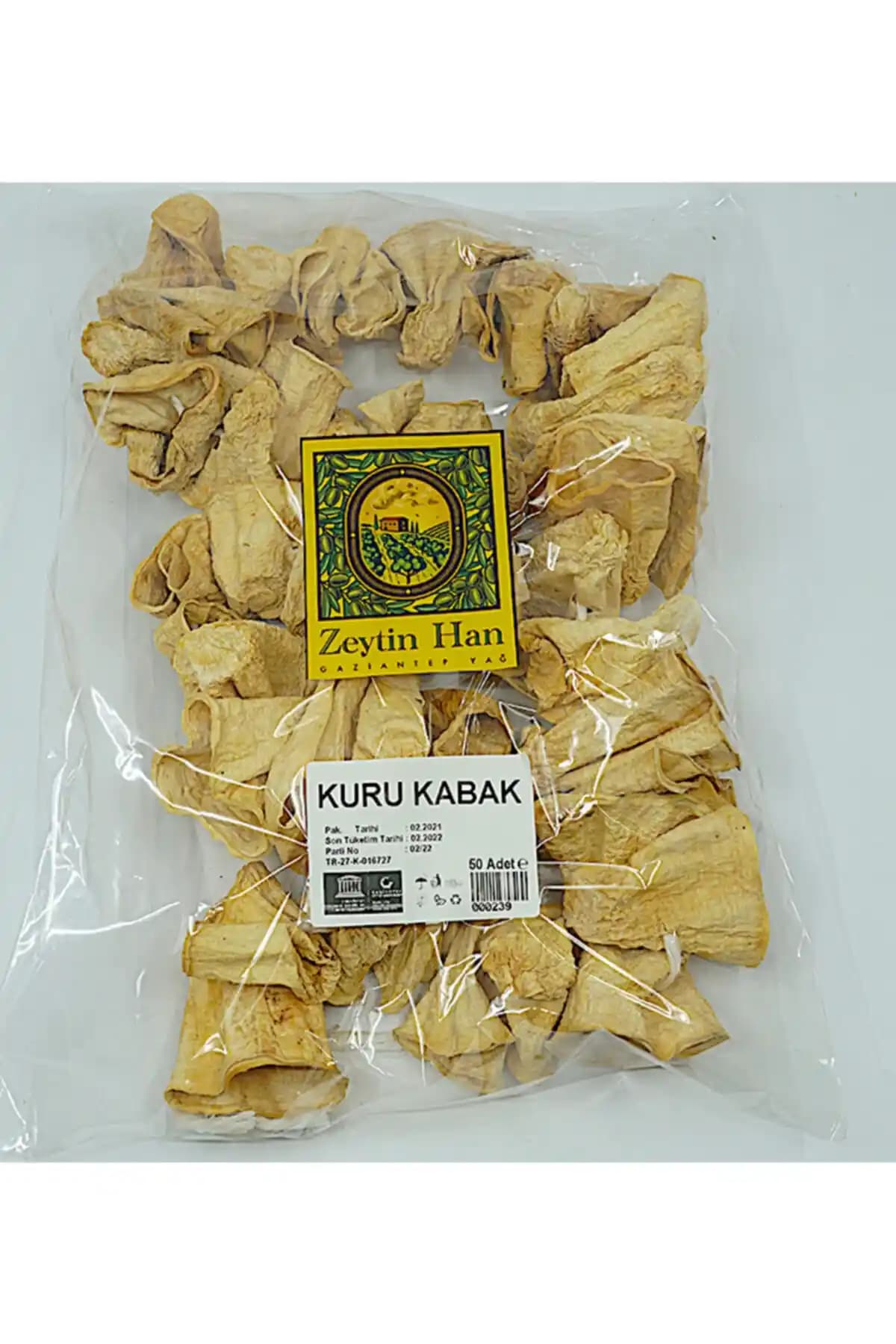 Gaziantep’e Özgü Zeytinhân Dolmalık Kuru Antep Kabak Ürünü ve Kullanım Alanları