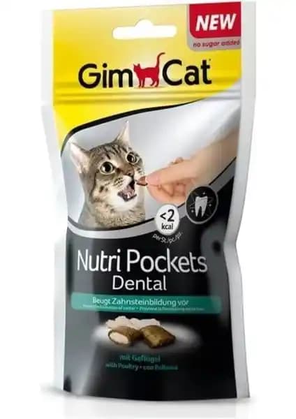 Gimcat Peynir Dental Kedi Ödül Tableti 60g Ağız Sağlığını Destekleyen Lezzetli Seçenek