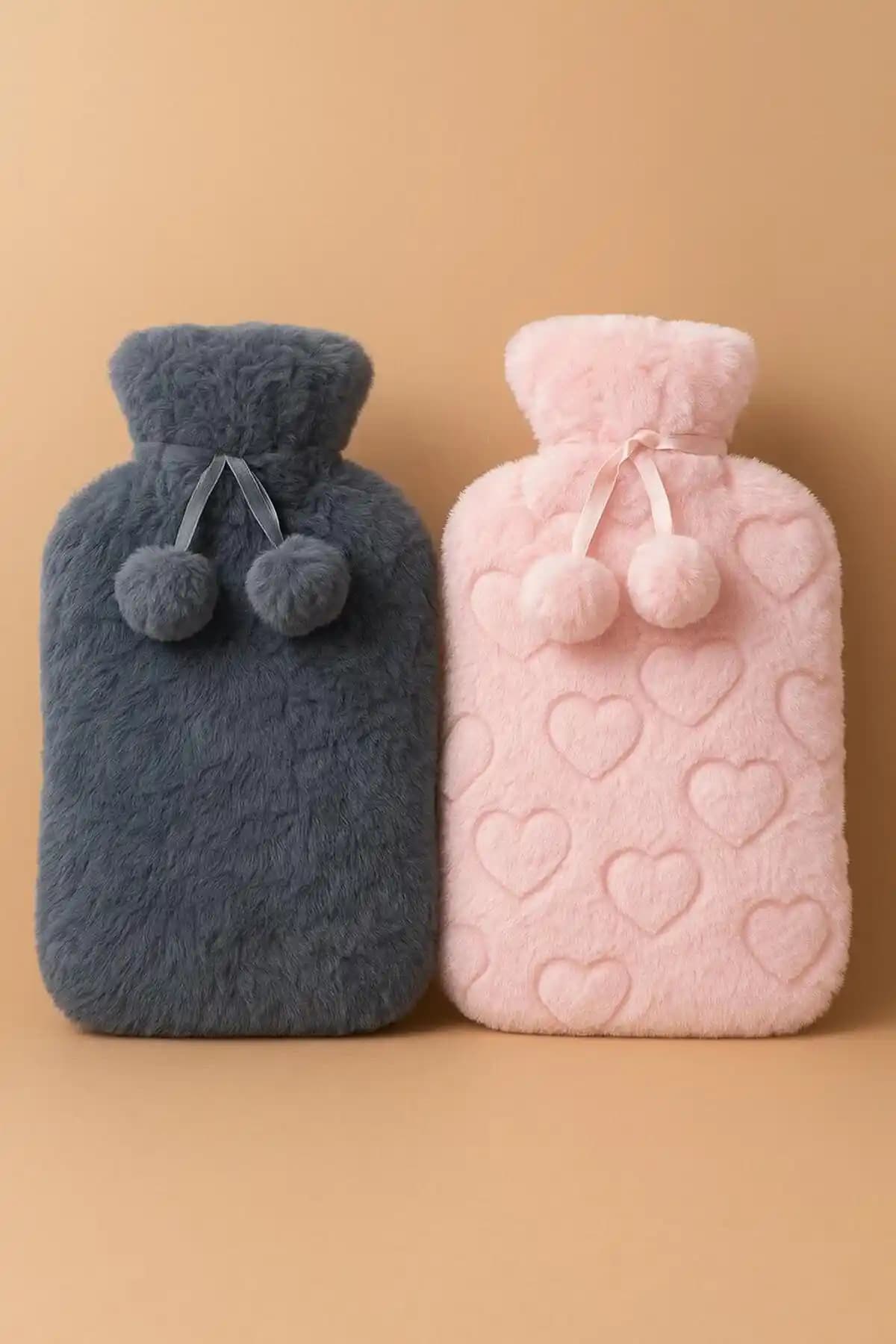 Gogidigo 2 Litre Peluş Kılıflı Sıcak Su Torbası Konfor ve Güvenlik Bir Arada