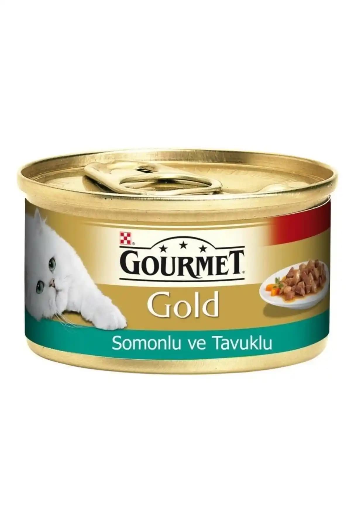 Gourmet Gold Somon ve Tavuklu Yetişkin Kedi Konservesi İncelemesi ve Beslenme Profili