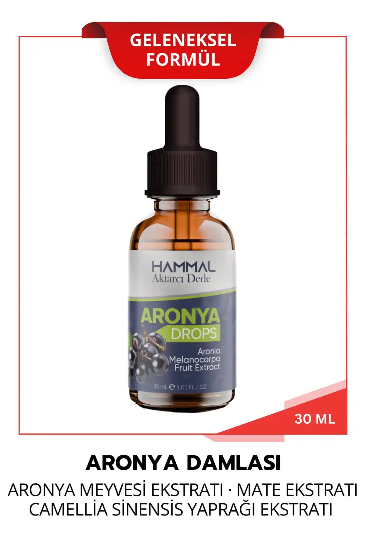 Hammal Aktarcı Dede Aronya Bitkisel Damla: Doğal Enerji ve Sağlık Destek Ürünü