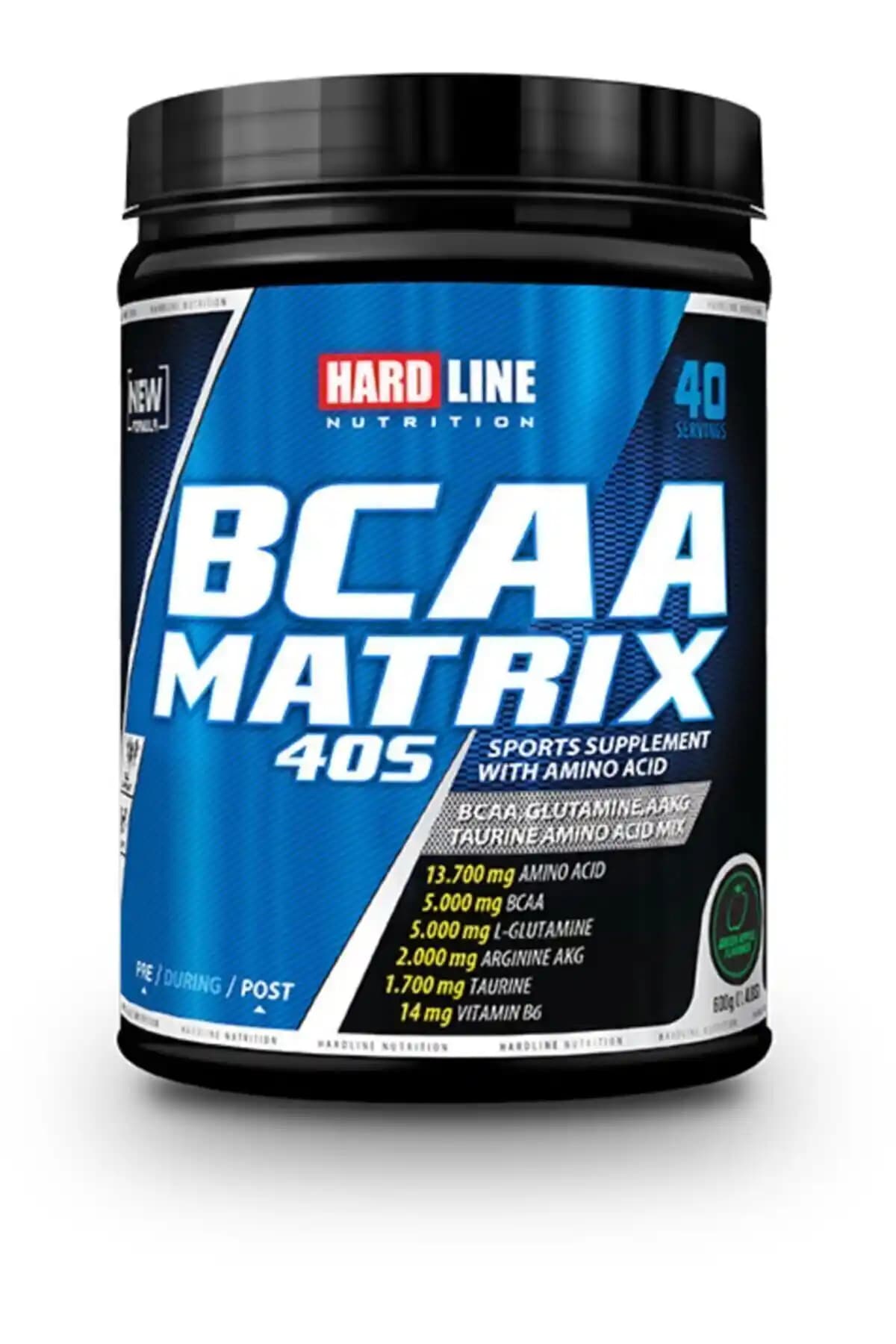 Hardline BCAA Matrix Yeşil Elma Sporcular İçin Güçlü Amino Asit Takviyesi Ürünü