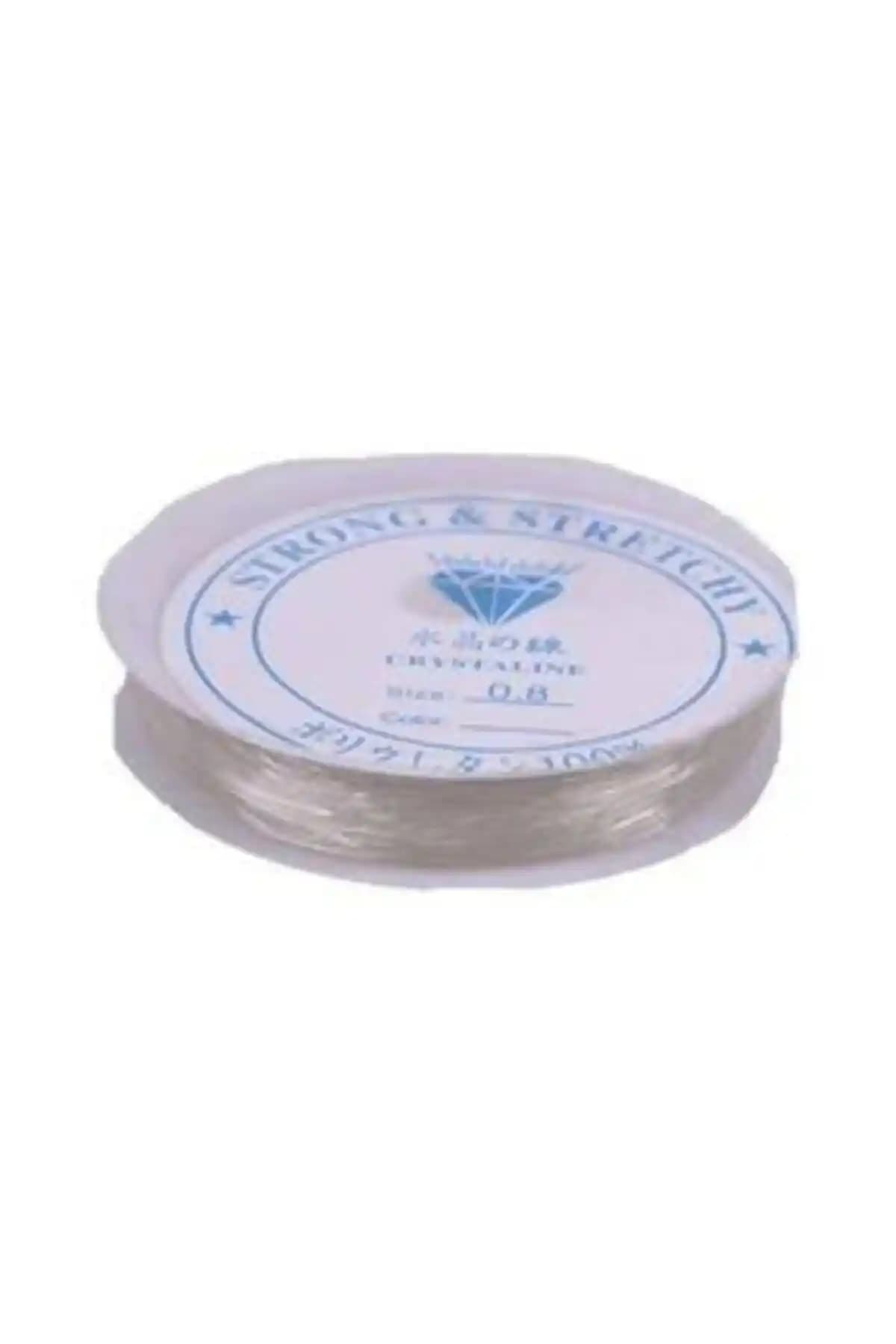 Hobistan 0,8mm Lastikli Misina Balıkçılık İçin Dayanıklı ve Esnek Ekipman