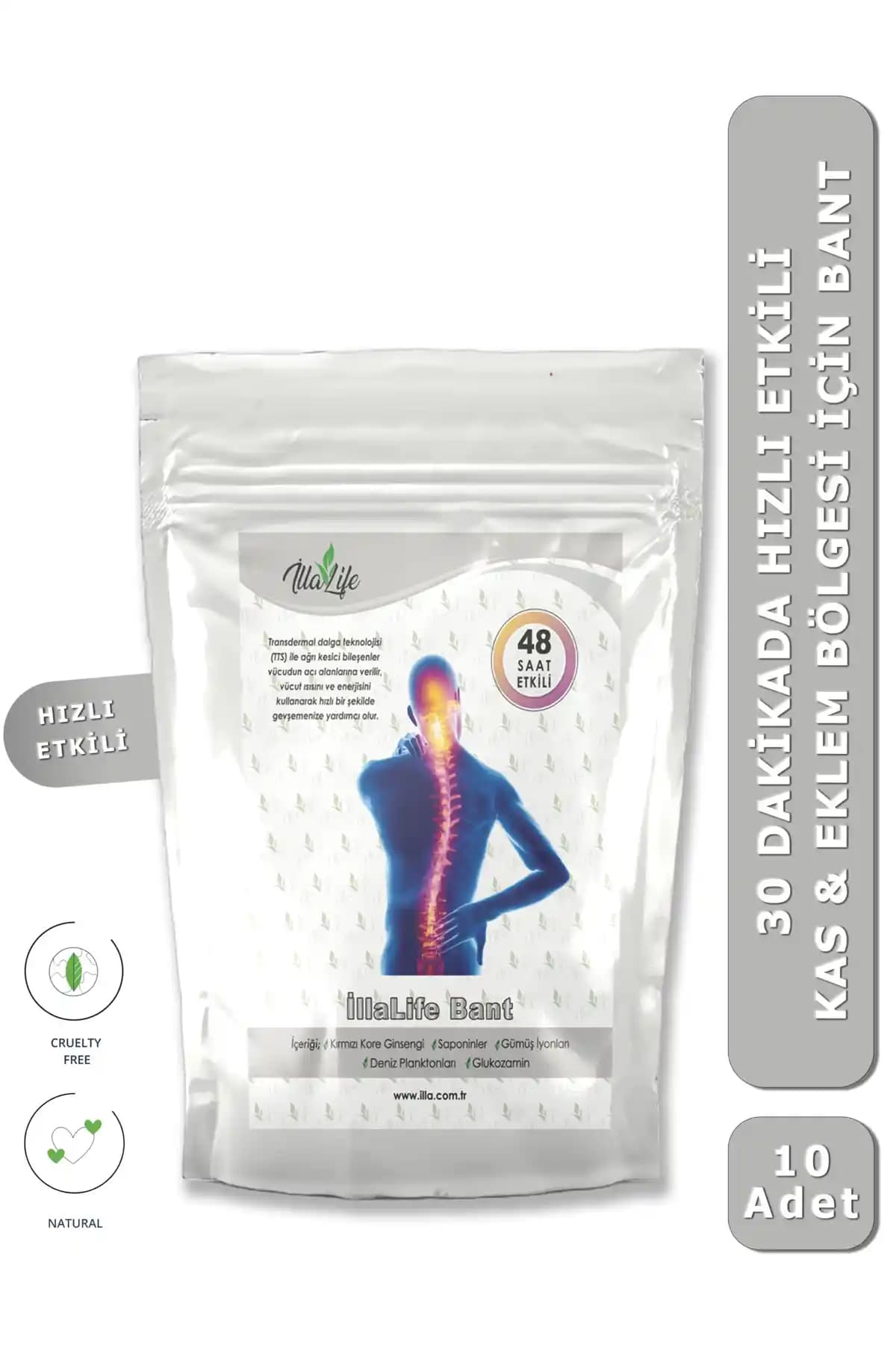 İlla Life Hızlı Etkili Büyük Boy Kas ve Eklem Ağrısı Bantları Detaylı İnceleme