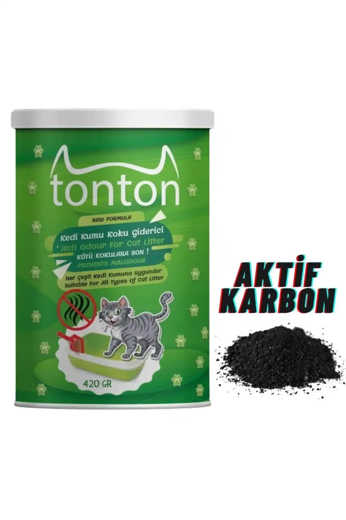 Kedi Kumu Koku Giderici Aktif Karbon 420 Gr ile Hijyen ve Ferahlık Sağlayın