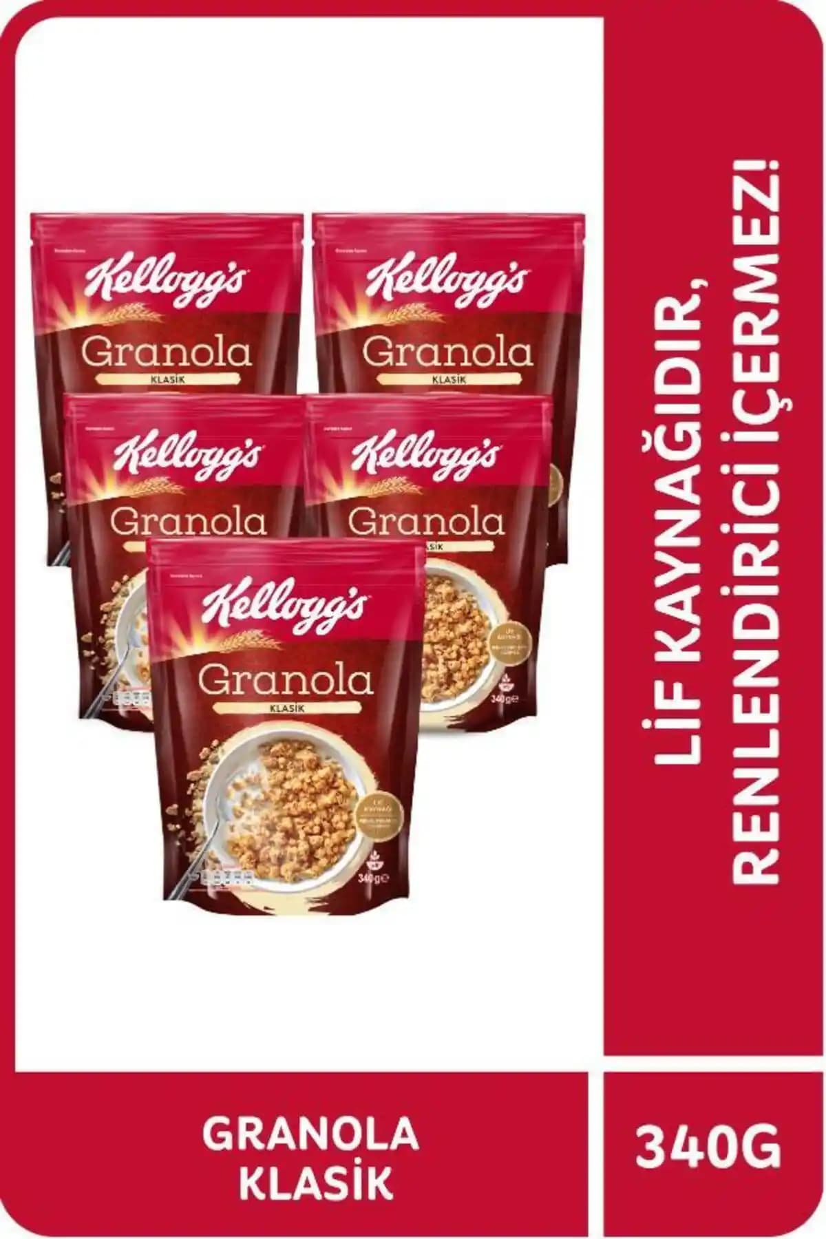 Kellogg's Granola Klasik: Yüksek Yulaf İçeriğiyle Sağlıklı ve Lezzetli Kahvaltı Seçeneği