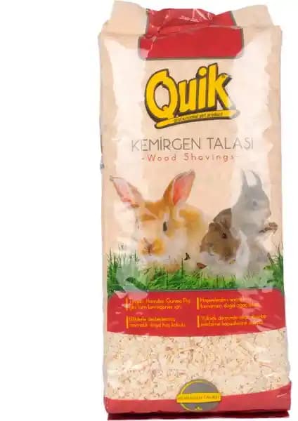 Kemirgenler İçin Doğal ve Güvenilir Quik Kemirgen Talaşı 15 Lt ile Hijyen ve Konfor