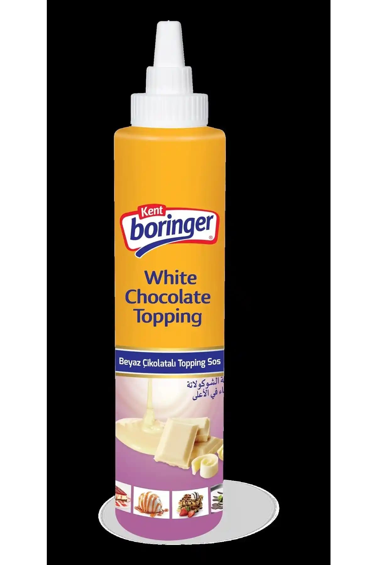 Kent Boringer Beyaz Çikolata Sosu 750 Gr Türkiye Menşeli Tatlı Sosu