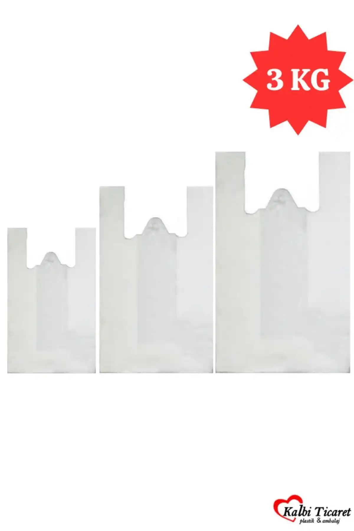 Kırık Beyaz Kalın Poşet Seti 200 Adet Çok Amaçlı Depolama ve Taşıma Çözümü