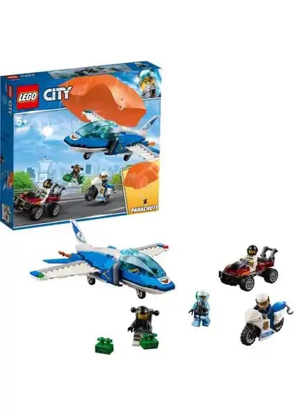 LEGO City 60208 Gökyüzü Polisi Paraşütle Tutuklama Seti Çocuklar İçin Macera Dolu Oyun Deneyimi