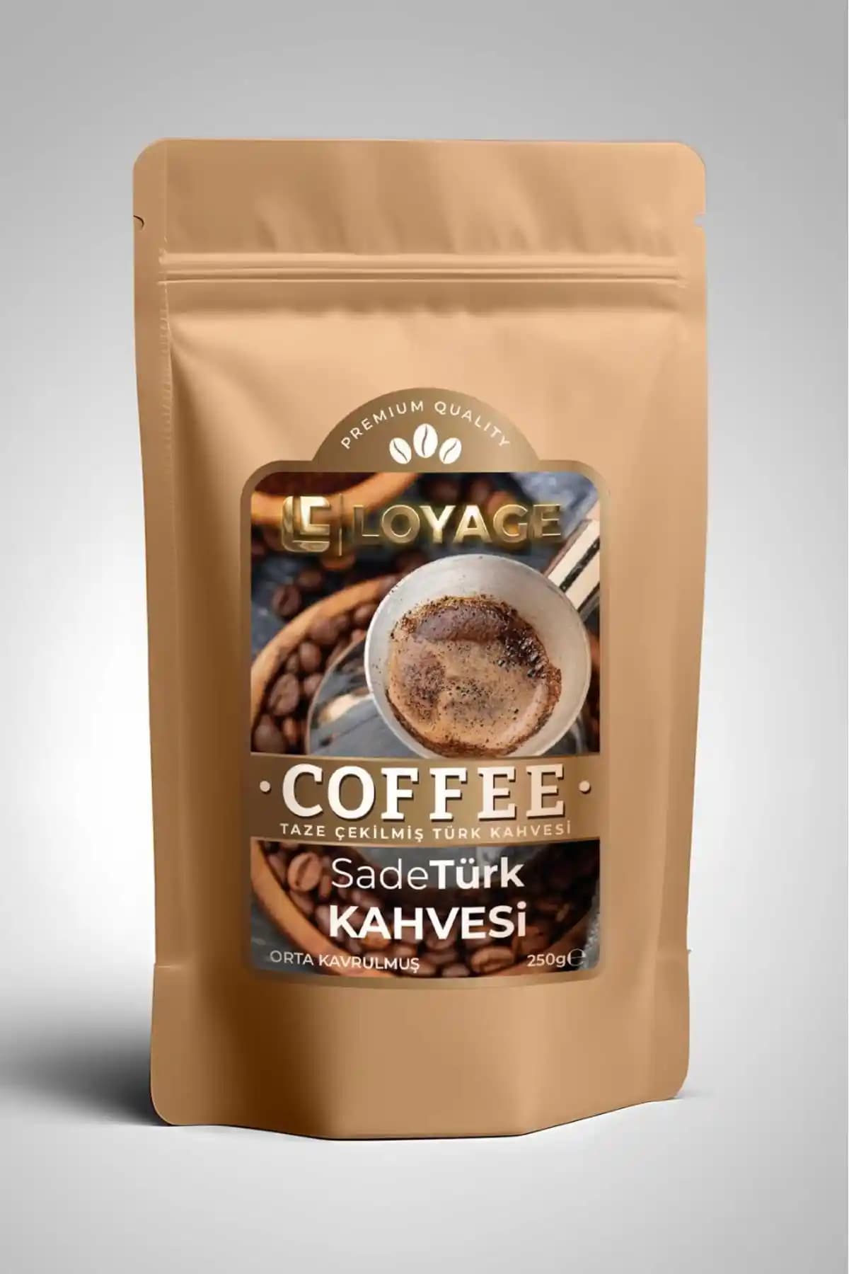 LOYAGE Orta Kavrulmuş Türk Kahvesi 250g Tazelik ve Aromada Denge Sunar