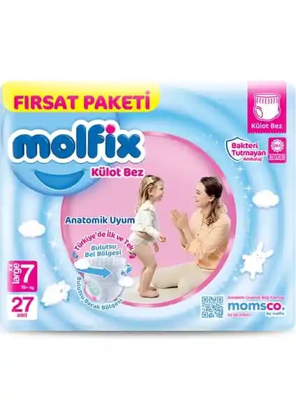 Molfix XX Large ve Pure Baby Organik Bambu Bebek Bezleri Karşılaştırması