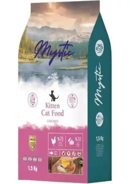 Mystic Az Tahıllı Yavru Kedi Maması Tavuklu 15Kg Sağlıklı Büyüme İçin