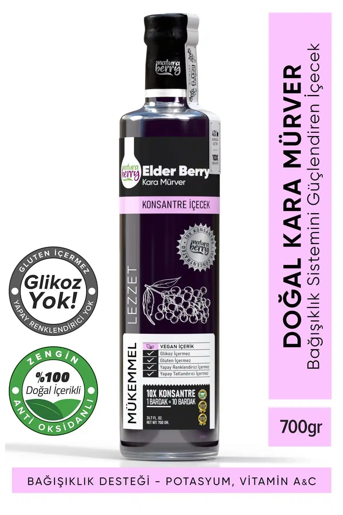 NaturaBerry Karamürver Konsantresi Doğal İçeriğiyle Bağışıklık ve Cilt Sağlığını Destekler