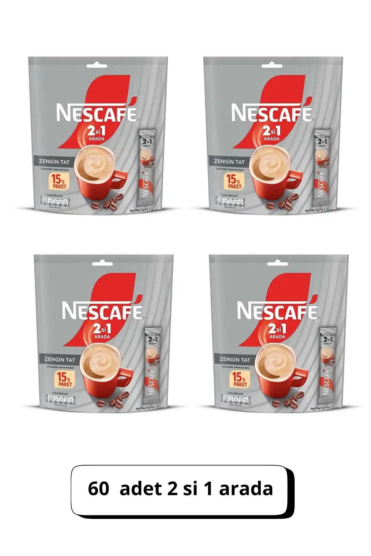 Nescafe 2'si 1 Arada 56'lı 10 Gr Pratik ve Çok Yönlü Kahve Seçeneği Türkiye Menşeli