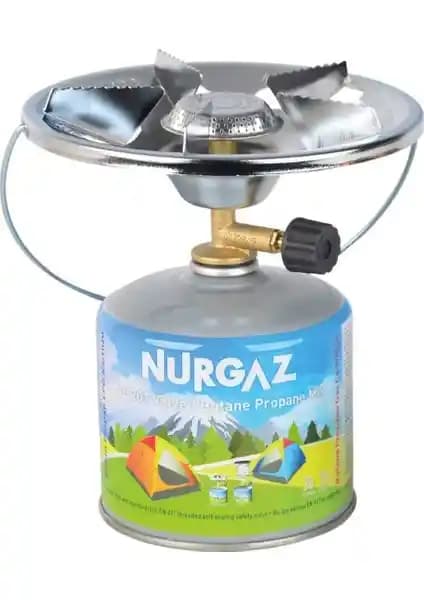 Nurgaz Olympos Kamp Ocağı 450 gr Kartuşlu Güçlü ve Güvenilir Kamp ve Açık Hava Pişirme Çözümü