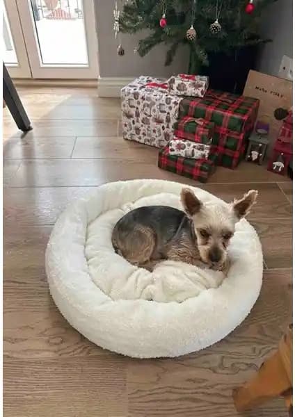 Optimal&Prime Beyaz Polar Kedi Yatağı: Konforlu ve Hijyenik Uyku Alanı