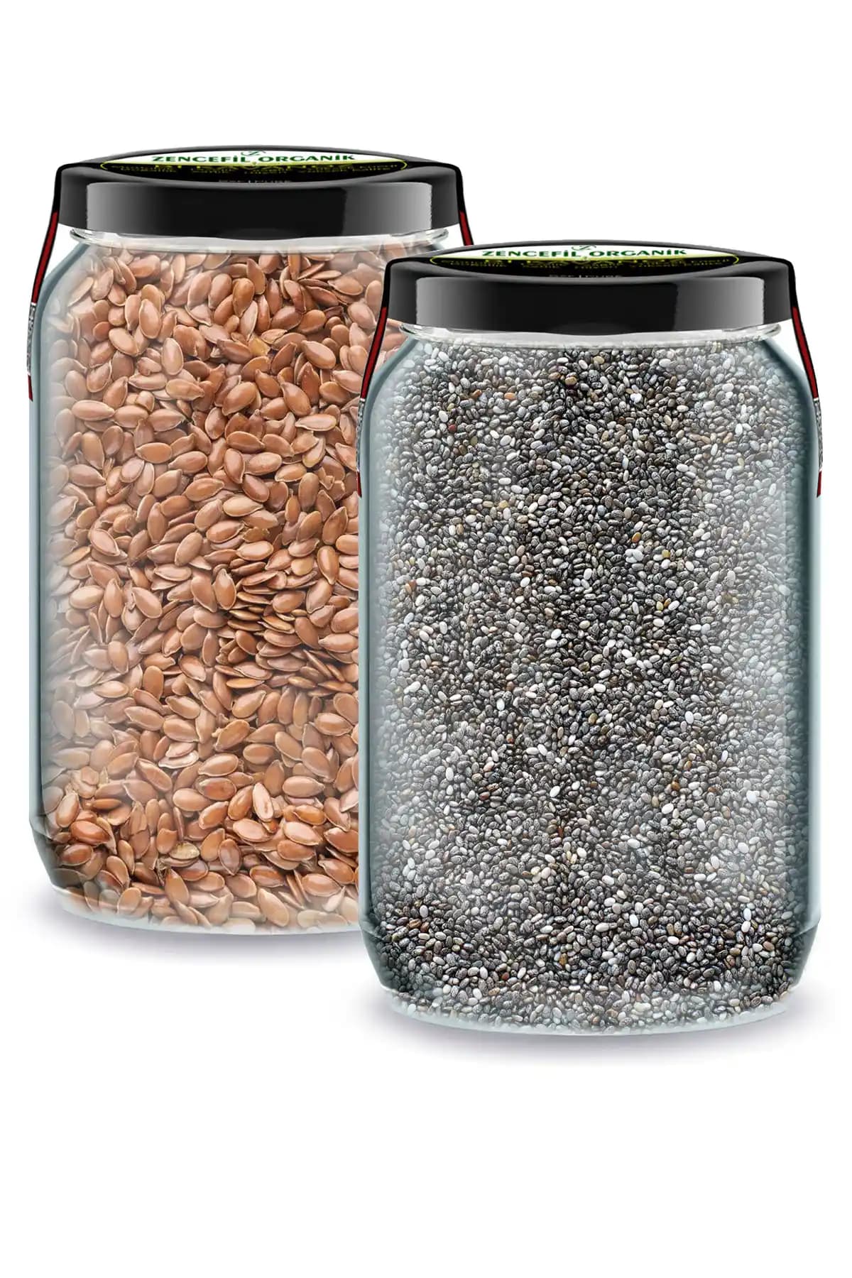 Organik Zencefil ve Tohumlar İçeren Kavanoz Ürünü Sağlıklı Yaşam İçin Uygun Seçenek