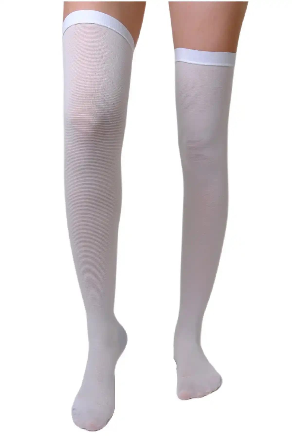 ORLEX Silikonlu Diz Üstü Anti-emboli Ameliyat Çorabı Güvenlik ve Konfor Sağlar