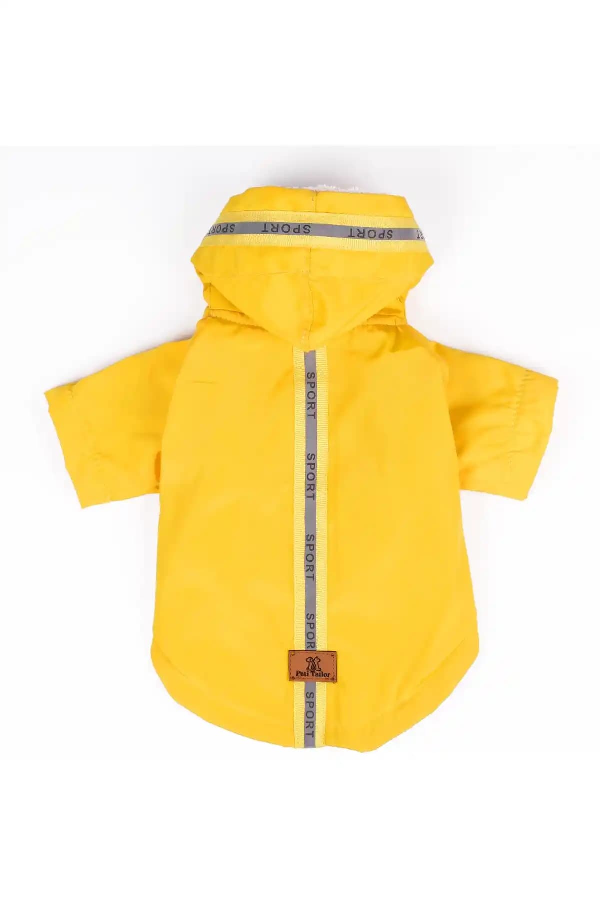 Peti Tailor Sarı Kürklü Köpek Montu Soğuk ve Yağmurlu Havalarda Koruma Sağlar