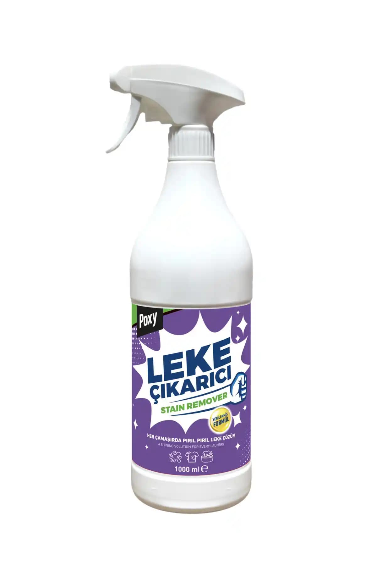 Poxy Leke Çıkarıcı 1 Lt Sprey Güçlü ve Güvenli Leke Temizliği İçin Uygun Ürün