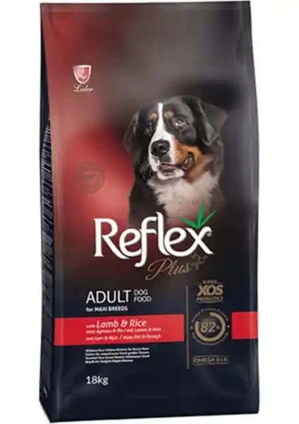 Reflex Plus Orta ve Büyük Irk Köpekler İçin Kuzu Etli 18 Kg Yetişkin Köpek Maması
