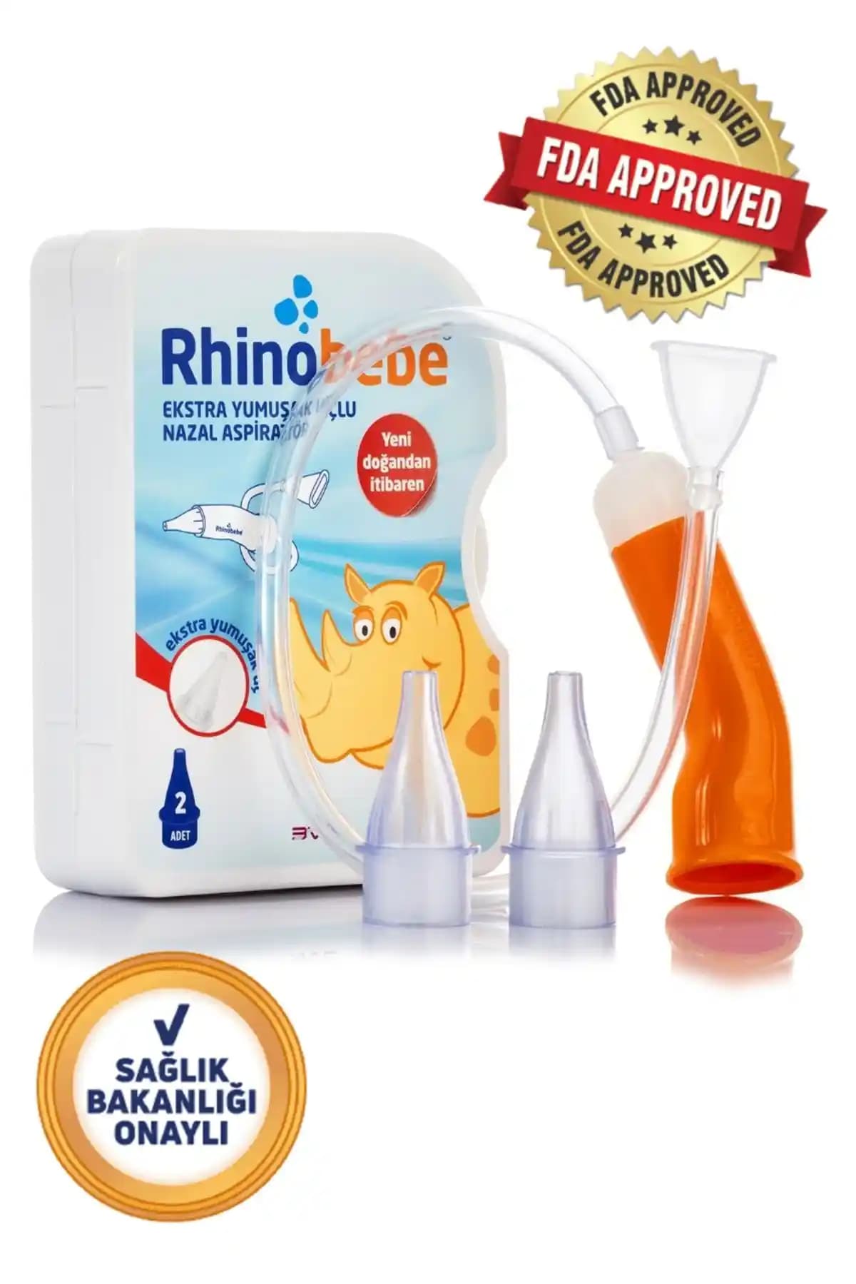 Rhinobebe Bebek Nazal Burun Aspiratörü: Kullanımı Kolay ve Ergonomik Bebek Bakım Aleti